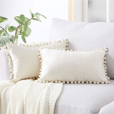 OEM Housse Coussin 30x50 Cm Blanc Moutarde Decoration Salon Maison Scandinave Lot De 2 Protege Oreiller Velours Doux Double Face Rectangulaire À Couleur Uni Pour Coussin Fauteuil Bureau-crezuo - Publicité OEM Housse Coussin 30x50 Cm Blanc Moutarde Decoration Salon Maison Scandinave Lot De 2 Protege Oreiller Velours Doux Double Face Rectangulaire À Couleur Uni Pour Coussin Fauteuil Bureau-crezuo - Publicité