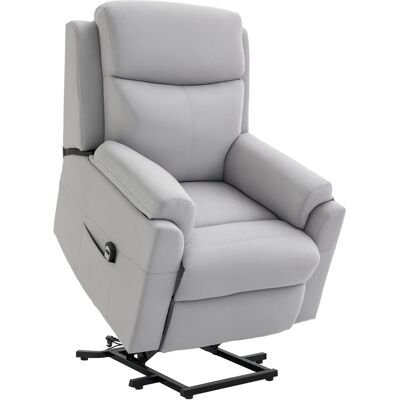 ARRIGONI Fauteuil Releveur Electrique Relax Avec Fonction Inclinaison Et Telecommande Gris Clair - Publicité ARRIGONI Fauteuil Releveur Electrique Relax Avec Fonction Inclinaison Et Telecommande Gris Clair - Publicité