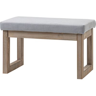 OEM Repose-pieds De Style Scandinave, Tabouret, Repose-pieds, 68 Cm X 38 Cm X 42 Cm, Gris Et Naturel - Publicité OEM Repose-pieds De Style Scandinave, Tabouret, Repose-pieds, 68 Cm X 38 Cm X 42 Cm, Gris Et Naturel - Publicité