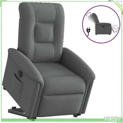 OEM Fauteuil Inclinable Électrique - Faf7291712427589 - Gris Foncé - Tissu 100% Polyester - Levage & Inclinaison Électriques - Publicité OEM Fauteuil Inclinable Électrique - Faf7291712427589 - Gris Foncé - Tissu 100% Polyester - Levage & Inclinaison Électriques - Publicité