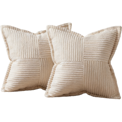 Generic Lot De 2 Housse Coussin Canapé 40x40 Taie Oreiller En Velours Côtelé Beige À Motif Croisé Decoration Chambre Salon De Jardin Fauteuil Chaise Lit - Publicité Generic Lot De 2 Housse Coussin Canapé 40x40 Taie Oreiller En Velours Côtelé Beige À Motif Croisé Decoration Chambre Salon De Jardin Fauteuil Chaise Lit - Publicité