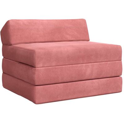 Canapé-lit Pliable Rose 200 X 70 X 10 Cm Velours Vidaxl - Publicité Canapé-lit Pliable Rose 200 X 70 X 10 Cm Velours Vidaxl - Publicité