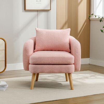 OEM Fauteuil Moderne Et Simple En Velours Peluche Avec Coussins, Fauteuil À Coussins Extra Épais, Fauteuil-canapé Une Place, Fauteuil Rembourré, Chaise Longue, Repose-pieds En Bois Massif - Publicité OEM Fauteuil Moderne Et Simple En Velours Peluche Avec Coussins, Fauteuil À Coussins Extra Épais, Fauteuil-canapé Une Place, Fauteuil Rembourré, Chaise Longue, Repose-pieds En Bois Massif - Publicité