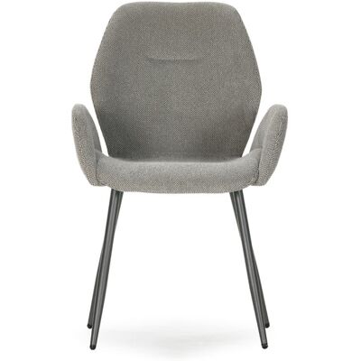 CASANOVA PARIS Simon - Lot De 2 Fauteuils Pieds En Métal Noir Gris - Publicité CASANOVA PARIS Simon - Lot De 2 Fauteuils Pieds En Métal Noir Gris - Publicité