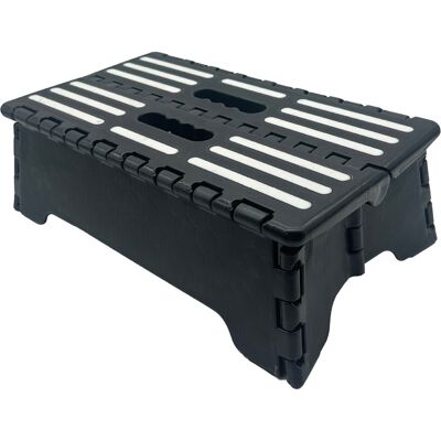ALVIOR Tabouret Pliable - Hauteur 13 Cm - Charge Maximale 136 Kg - Surface Antidérapante - Pour Cuisine Salle De Bain Chambre Garage - 1 Pièce - Publicité ALVIOR Tabouret Pliable - Hauteur 13 Cm - Charge Maximale 136 Kg - Surface Antidérapante - Pour Cuisine Salle De Bain Chambre Garage - 1 Pièce - Publicité