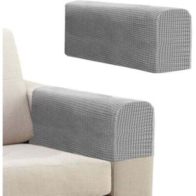 ABCRITAL Lot De 2 Housses De Protection Pour Accoudoirs De Canapé Inclinables, Housses D'Accoudoirs Épaisses Pour Canapé, Fauteuil Inclinable (gris Clair) - Publicité ABCRITAL Lot De 2 Housses De Protection Pour Accoudoirs De Canapé Inclinables, Housses D'Accoudoirs Épaisses Pour Canapé, Fauteuil Inclinable (gris Clair) - Publicité