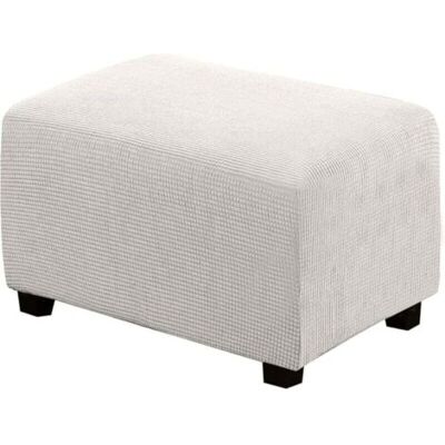 SCORPIO Housse De Pouf Carrée Extensible En Peluche, Housses De Repose-pieds En Jacquard Doux Pour Protéger Le Repose-pieds, Housse De Pouf Avec Fond Élastique, Lavable En Machine - S-blanc - Publicité SCORPIO Housse De Pouf Carrée Extensible En Peluche, Housses De Repose-pieds En Jacquard Doux Pour Protéger Le Repose-pieds, Housse De Pouf Avec Fond Élastique, Lavable En Machine - S-blanc - Publicité