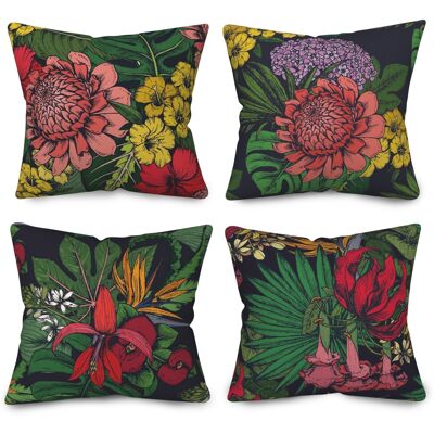 OEM Ensemble De 4 Taies D'Oreiller D'Extérieur À Motif Floral Pbobriich, Taies D'Oreiller En Lin Style Champêtre, Décoration Intérieure, 45 X 45 Cm - Publicité OEM Ensemble De 4 Taies D'Oreiller D'Extérieur À Motif Floral Pbobriich, Taies D'Oreiller En Lin Style Champêtre, Décoration Intérieure, 45 X 45 Cm - Publicité