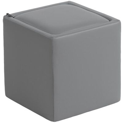 OEM Pouf De Rangement Avec Couvercle, Repose-pieds Carré, Assise Cube En Similicuir, 40 X 40 X 40 Cm, Gris - Publicité OEM Pouf De Rangement Avec Couvercle, Repose-pieds Carré, Assise Cube En Similicuir, 40 X 40 X 40 Cm, Gris - Publicité