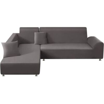 ABYSSE Housse De Canapé D'Angle 2 Places+3 Places Lot De 2 Housse Canape Dangle Élastique En Forme De L Pour Canapé - Publicité ABYSSE Housse De Canapé D'Angle 2 Places+3 Places Lot De 2 Housse Canape Dangle Élastique En Forme De L Pour Canapé - Publicité