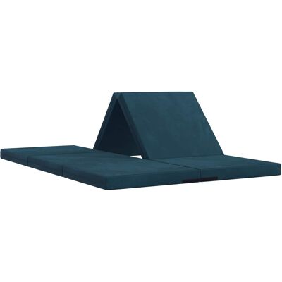 Canapé-lit Pliable 140 X 67 X 45 Cm Bleu Vidaxl - Publicité Canapé-lit Pliable 140 X 67 X 45 Cm Bleu Vidaxl - Publicité