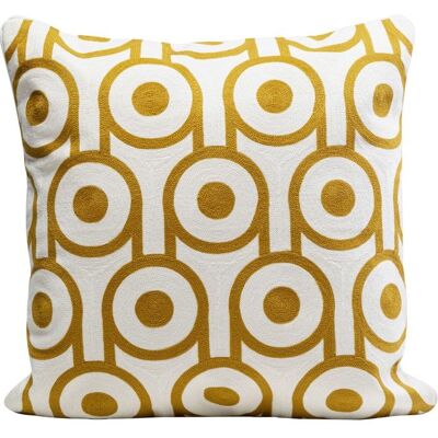 OEM 1 Coussin Décoratif, Motif Circulaire Jaune Et Blanc, Coussin Design Intérieur, Pour Canapé Ou Lit, Style Contemporain - Publicité OEM 1 Coussin Décoratif, Motif Circulaire Jaune Et Blanc, Coussin Design Intérieur, Pour Canapé Ou Lit, Style Contemporain - Publicité