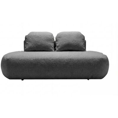 CASANOVA PARIS Colin - Canapé Droit Convertible Tissu Texturé 2 Places Gris Foncé - Publicité CASANOVA PARIS Colin - Canapé Droit Convertible Tissu Texturé 2 Places Gris Foncé - Publicité