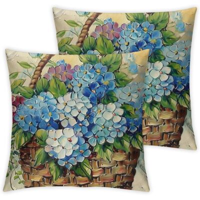 OEM Ensemble De Coussins Décoratifs À Motifs Floraux (2 Pièces), Our Life, Profitez Des Petits Bonheurs De La Vie, Coussins Blancs Pour Canapé - Publicité OEM Ensemble De Coussins Décoratifs À Motifs Floraux (2 Pièces), Our Life, Profitez Des Petits Bonheurs De La Vie, Coussins Blancs Pour Canapé - Publicité