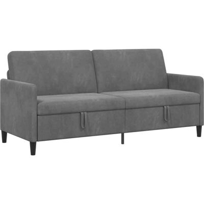Sofa Avec Rangement Gris Foncé 192 X 78 X 87 Cm Polyester Vidaxl - Publicité Sofa Avec Rangement Gris Foncé 192 X 78 X 87 Cm Polyester Vidaxl - Publicité