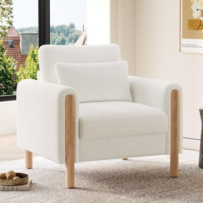 OEM Fauteuil Moderne, Coussin Épais, Fauteuil Individuel Confortable, Assise Moelleuse, Idéal Pour Se Détendre Dans Le Salon, Le Bureau Ou La Chambre, Fauteuil Confortable, Blanc. Publicité OEM Fauteuil Moderne, Coussin Épais, Fauteuil Individuel Confortable, Assise Moelleuse, Idéal Pour Se Détendre Dans Le Salon, Le Bureau Ou La Chambre, Fauteuil Confortable, Blanc. Publicité