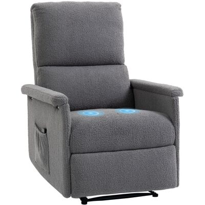 OEM Fauteuil De Massage Inclinable Relaxation Dossier Réglable Large Assise Repose Pied 69x84x99cm Gris - Publicité OEM Fauteuil De Massage Inclinable Relaxation Dossier Réglable Large Assise Repose Pied 69x84x99cm Gris - Publicité