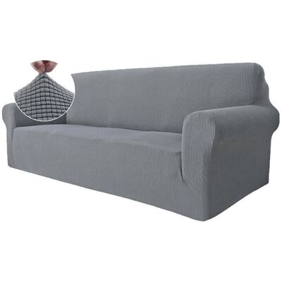 OEM Housse Canapé 3 Places Avec Accoudoirs Housses De Canapé Extensible Universelle Housse Antidérapante Housse Canapé Gris Clair-dou - Publicité OEM Housse Canapé 3 Places Avec Accoudoirs Housses De Canapé Extensible Universelle Housse Antidérapante Housse Canapé Gris Clair-dou - Publicité