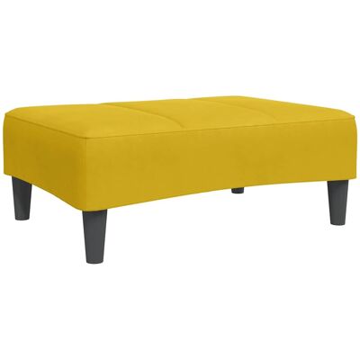 DESIGN IN Repose-pied Jaune 77x55x31 Cm Velours - Publicité DESIGN IN Repose-pied Jaune 77x55x31 Cm Velours - Publicité