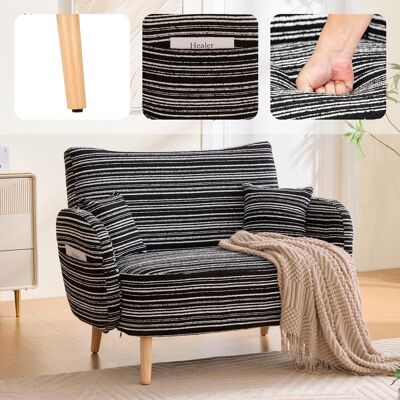 OEM Canapé Deux Places Moderne Au Design Élégant, Avec Accoudoirs Ultra Confortables, Coussins D'Accoudoirs Et Sac De Rangement, Canapé Deux Places Profond, Canapé Moderne Et Confortable Pour Chambres Et - Publicité OEM Canapé Deux Places Moderne Au Design Élégant, Avec Accoudoirs Ultra Confortables, Coussins D'Accoudoirs Et Sac De Rangement, Canapé Deux Places Profond, Canapé Moderne Et Confortable Pour Chambres Et - Publicité