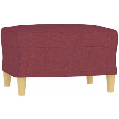 DESIGN IN Repose-pied Rouge Bordeaux 60x50x41 Cm Tissu - Publicité DESIGN IN Repose-pied Rouge Bordeaux 60x50x41 Cm Tissu - Publicité