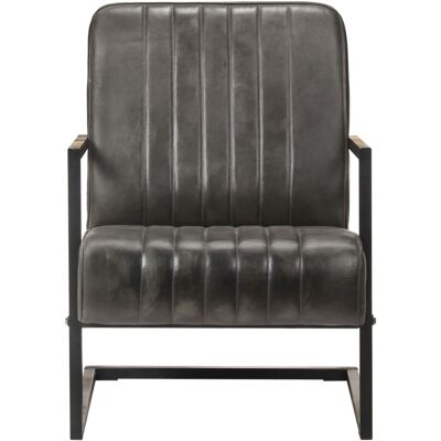 Maison Exclusive - Chaise De Canapé Cantilever Gris Délavé Cuir Véritable - Publicité Maison Exclusive - Chaise De Canapé Cantilever Gris Délavé Cuir Véritable - Publicité