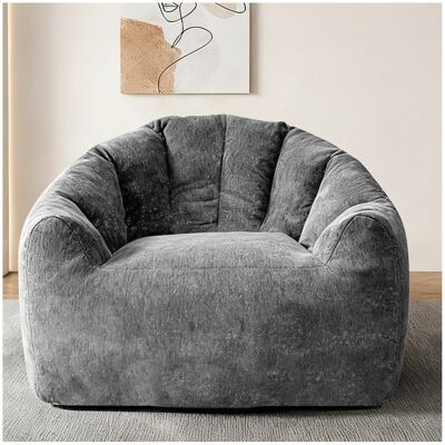 ACKERMAN Ergonomic Round-shaped Bean Bag Chair With Full-body Contouring For Versatile Home Relaxation And Comfort - Publicité ACKERMAN Ergonomic Round-shaped Bean Bag Chair With Full-body Contouring For Versatile Home Relaxation And Comfort - Publicité