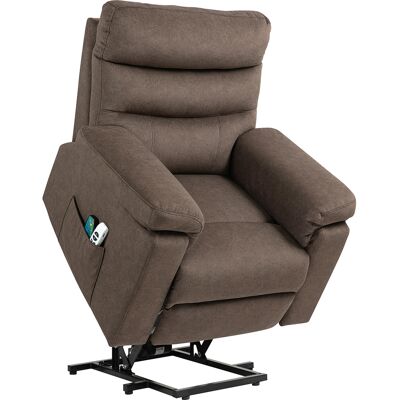 ARRIGONI Fauteuil Releveur Inclinable Massant Et Chauffant Avec Double Moteur Marron Fonce - Publicité ARRIGONI Fauteuil Releveur Inclinable Massant Et Chauffant Avec Double Moteur Marron Fonce - Publicité