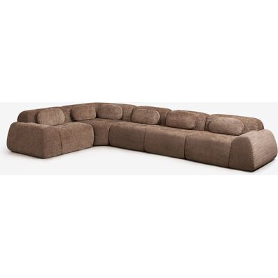 Canapé D'Angle Modulaire 5 Pièces En Chenille Emballé Sous Vide Merida Sklum - Publicité Canapé D'Angle Modulaire 5 Pièces En Chenille Emballé Sous Vide Merida Sklum - Publicité