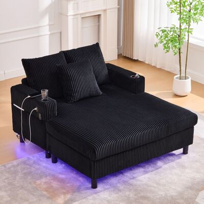 OEM Une Méridienne Spacieuse Et Confortable Avec Porte-gobelets Latéraux, Ports Usb Et Éclairage D'Ambiance Led Intégré – Idéale Pour Le Salon, La Chambre Ou La Véranda. Publicité OEM Une Méridienne Spacieuse Et Confortable Avec Porte-gobelets Latéraux, Ports Usb Et Éclairage D'Ambiance Led Intégré – Idéale Pour Le Salon, La Chambre Ou La Véranda. Publicité