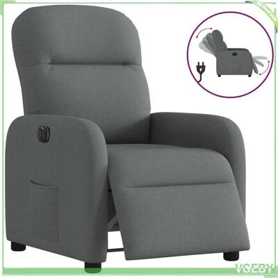 OEM Fauteuil Inclinable Électrique - 3302953 - Gris Foncé - Tissu 100% Polyester - Inclinaison 135° - Publicité OEM Fauteuil Inclinable Électrique - 3302953 - Gris Foncé - Tissu 100% Polyester - Inclinaison 135° - Publicité