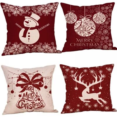 OEM Lot De 4 Coussins De Noël, Coussins De Canapé En Forme De Cerf, Taies D'Oreiller De Noël, Taies D'Oreiller Joyeux Noël Pour Canapé, Voiture, Bureau, Lit, Maison, Salon. Publicité OEM Lot De 4 Coussins De Noël, Coussins De Canapé En Forme De Cerf, Taies D'Oreiller De Noël, Taies D'Oreiller Joyeux Noël Pour Canapé, Voiture, Bureau, Lit, Maison, Salon. Publicité