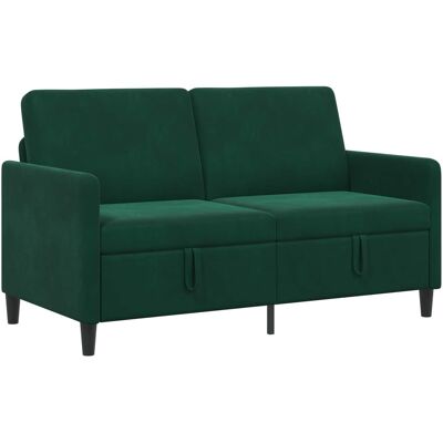 Sofa Avec Rangement Vert Foncé 152 X 78 X 87 Cm Polyester Vidaxl - Publicité Sofa Avec Rangement Vert Foncé 152 X 78 X 87 Cm Polyester Vidaxl - Publicité