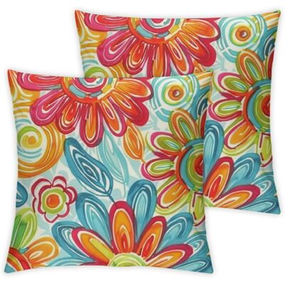 OEM Taie D'Oreiller D'Extérieur (taie D'Oreiller Uniquement), Motif Floral Moderne, Taies D'Oreiller Décoratives Carrées (paquet De 2), Compatibles Avec Les Coussins De Taille Standard. Publicité OEM Taie D'Oreiller D'Extérieur (taie D'Oreiller Uniquement), Motif Floral Moderne, Taies D'Oreiller Décoratives Carrées (paquet De 2), Compatibles Avec Les Coussins De Taille Standard. Publicité