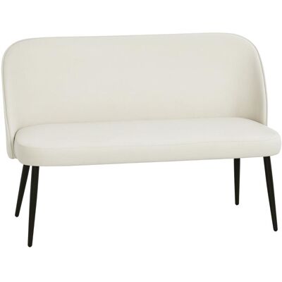 OEM Canapé 2 Places, Canapé Moderne Capitonné Avec Structure En Métal Et Bois, Revêtement En Tissu Velouté, Beige - Publicité OEM Canapé 2 Places, Canapé Moderne Capitonné Avec Structure En Métal Et Bois, Revêtement En Tissu Velouté, Beige - Publicité