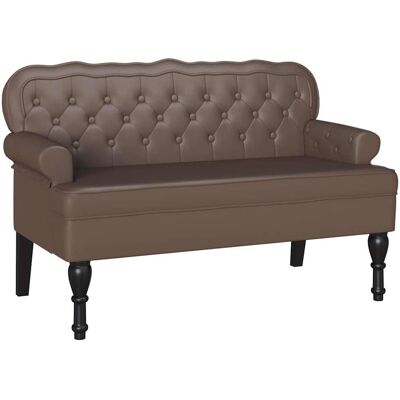 DESIGN IN Banc Chesterfield Marron 119,5 X 64,5 X 75 Cm Cuir Synthétique - Publicité DESIGN IN Banc Chesterfield Marron 119,5 X 64,5 X 75 Cm Cuir Synthétique - Publicité