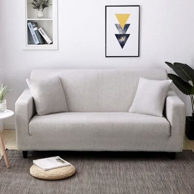 OEM 1 Housse De Canapé, Extensible, Housse De Canapé Gris, Pour Canapés 4 Places, 235-300 Cm, Salon Contemporain - Publicité OEM 1 Housse De Canapé, Extensible, Housse De Canapé Gris, Pour Canapés 4 Places, 235-300 Cm, Salon Contemporain - Publicité