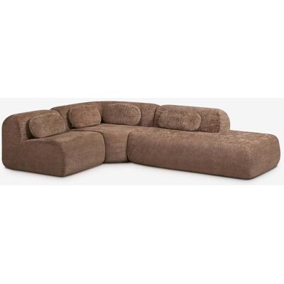 Canapé D'Angle Modulaire 3 Pièces Avec Méridienne Droite En Chenille Emballé Sous Vide Merida Sklum - Publicité Canapé D'Angle Modulaire 3 Pièces Avec Méridienne Droite En Chenille Emballé Sous Vide Merida Sklum - Publicité