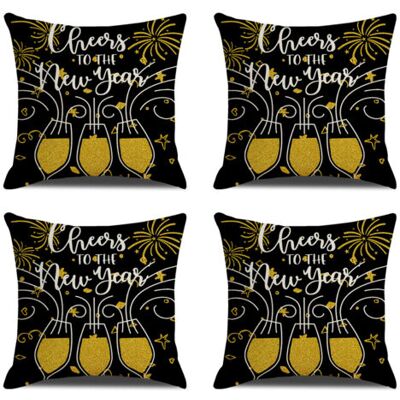 OEM Bonne Année Housses De Coussin Décoratives Pour Le Nouvel An Et Les Fêtes D'Hiver, Parfaites Pour Décorer Votre Canapé Ou Votre Fauteuil - Publicité OEM Bonne Année Housses De Coussin Décoratives Pour Le Nouvel An Et Les Fêtes D'Hiver, Parfaites Pour Décorer Votre Canapé Ou Votre Fauteuil - Publicité