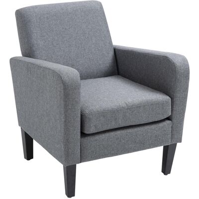 OEM Fauteuil Inclinable Rembourré Avec Pieds En Bois, Tissu Aspect Lin, 66 X 72 X 74 Cm, Gris Clair - Publicité OEM Fauteuil Inclinable Rembourré Avec Pieds En Bois, Tissu Aspect Lin, 66 X 72 X 74 Cm, Gris Clair - Publicité