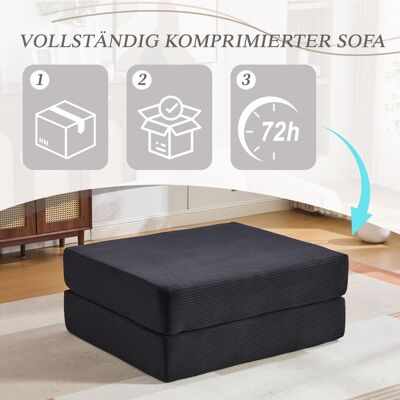 MIDUODUO Fauteuil À Compression En Velours Côtelé Sur Cadre Métallique. Rembourrage Épais Ergonomique Avec Poche Latérale Et Coussin,combinable Librement. Publicité MIDUODUO Fauteuil À Compression En Velours Côtelé Sur Cadre Métallique. Rembourrage Épais Ergonomique Avec Poche Latérale Et Coussin,combinable Librement. Publicité