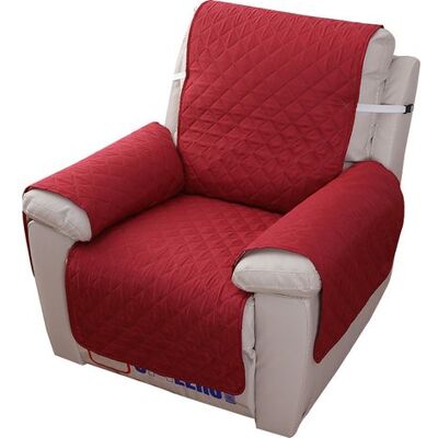 ABYSSE Housse Matelassée Antidérapante Pour Fauteuil Inclinable, Housse Imperméable Pour Fauteuil Inclinable, Protection Douce Pour Canapé 1 Place Pour Animaux De Compagnie (rouge) - Publicité ABYSSE Housse Matelassée Antidérapante Pour Fauteuil Inclinable, Housse Imperméable Pour Fauteuil Inclinable, Protection Douce Pour Canapé 1 Place Pour Animaux De Compagnie (rouge) - Publicité