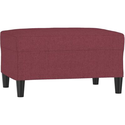 DESIGN IN Repose-pied Rouge Bordeaux 70x55x41 Cm Tissu - Publicité DESIGN IN Repose-pied Rouge Bordeaux 70x55x41 Cm Tissu - Publicité