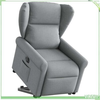 OEM Fauteuil Inclinable Électrique - Modèle 3303394 - Gris Clair - Tissu Polyester - Moteur Relevage Et Inclinaison - Publicité OEM Fauteuil Inclinable Électrique - Modèle 3303394 - Gris Clair - Tissu Polyester - Moteur Relevage Et Inclinaison - Publicité