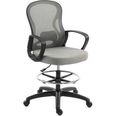 OEM Chaise Bureau Ergonomique, Fauteuil De Bureau Avec Repose-pieds Et Accoudoirs, En Maille, 59 X 65 X 123 Cm, Gris - Publicité OEM Chaise Bureau Ergonomique, Fauteuil De Bureau Avec Repose-pieds Et Accoudoirs, En Maille, 59 X 65 X 123 Cm, Gris - Publicité