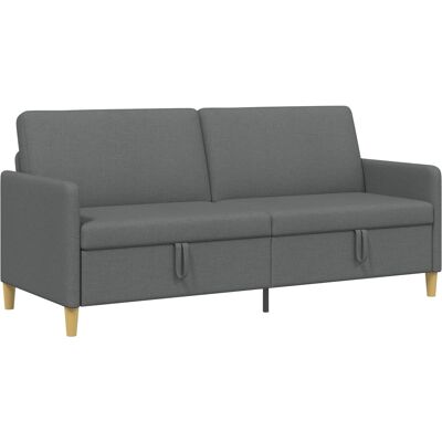 Sofa Avec Rangement Gris Foncé 192 X 78 X 87 Cm Polyester Vidaxl - Publicité Sofa Avec Rangement Gris Foncé 192 X 78 X 87 Cm Polyester Vidaxl - Publicité