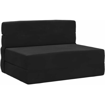 Canapé-lit Pliable Noir 70 X 72 X 60 Cm Tissu Vidaxl - Publicité Canapé-lit Pliable Noir 70 X 72 X 60 Cm Tissu Vidaxl - Publicité