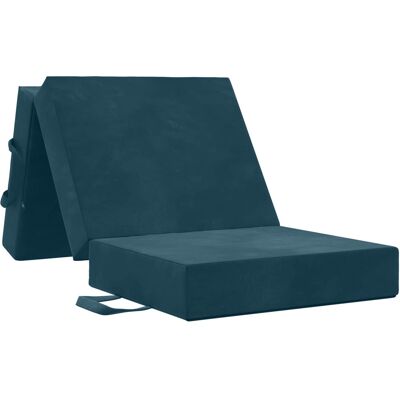 Canapé-lit Pliable 90 X 67 X 45 Cm Bleu Vidaxl - Publicité Canapé-lit Pliable 90 X 67 X 45 Cm Bleu Vidaxl - Publicité