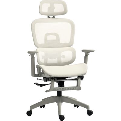 OEM Chaise De Bureau Ergonomique En Maille, Fauteuil De Bureau Inclinable, Accoudoirs 3d, Appui-tête Réglable, Beige - Publicité OEM Chaise De Bureau Ergonomique En Maille, Fauteuil De Bureau Inclinable, Accoudoirs 3d, Appui-tête Réglable, Beige - Publicité