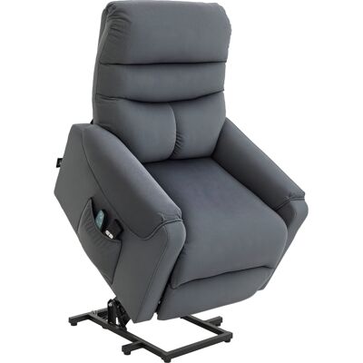 ARRIGONI Fauteuil Releveur Electrique Massant Chauffant Avec Telecommande Gris Fonce - Publicité ARRIGONI Fauteuil Releveur Electrique Massant Chauffant Avec Telecommande Gris Fonce - Publicité